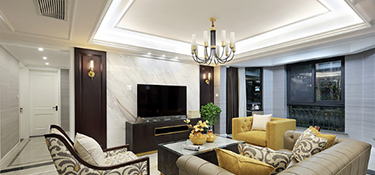 杭州150㎡现代美式风格装修案列，打造典雅高贵的高级空间