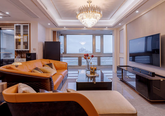 义乌都市公寓  大平层装修 现代轻奢 180方户型