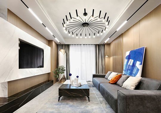 杭州冠新佳苑123㎡公寓四居室现代简约装修效果图