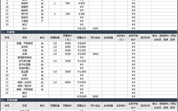 装修报价单