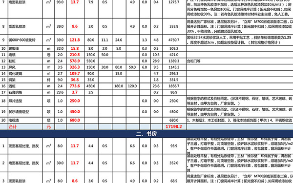 装修报价单