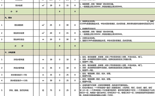 装修报价单