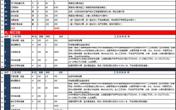 装修报价单